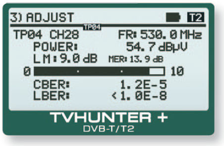 TVHUNTER+: Buscador y medidor portatil de señales DVB-T/T2