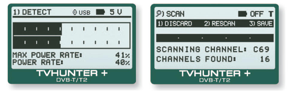 Medidor de campo buscador de TDT TVHunter de Promax en