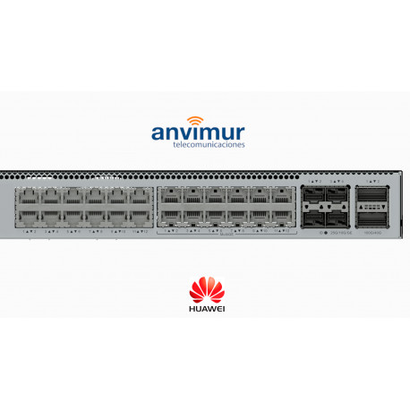 Switch 12x 10/100/1000M Base-T, 12x 100M/1/2.5/5/10G Base-T, 4x 1/10GE SFP+, 4x 1/10/25GE SFP28, 2x 40/100GE QSFP28 | Huawei