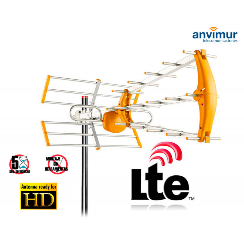 Tecatel Antena TDT-UHF BKM 15DB LTE 5G ABT-BKM15700
