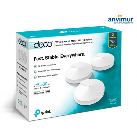 TP-Link Deco M5 AC1300 MU-MIMO Dual-Band Whole DECO M5(3-PACK)